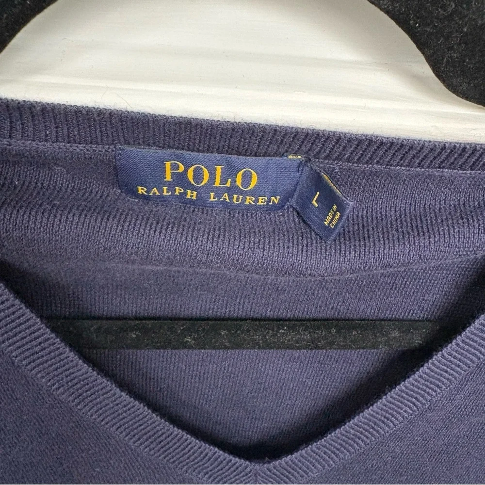 Polo by Ralph Lauren Men's Navy Sweater - Size Large